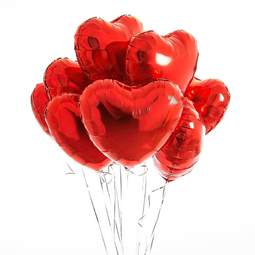 Фото товара Кульки фольговані у формі серця поштучно в Самборі