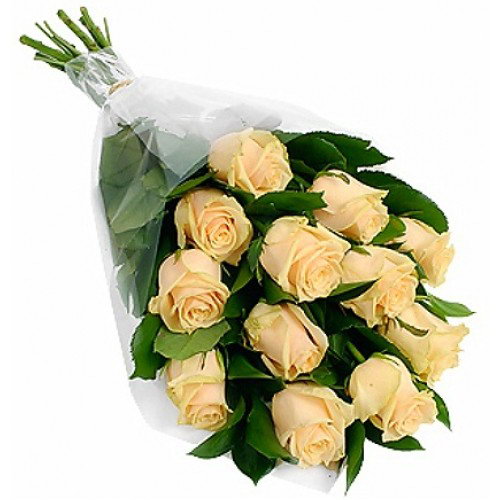Фото товару 11 кремових троянд з категорії недорогі букети в Самборі