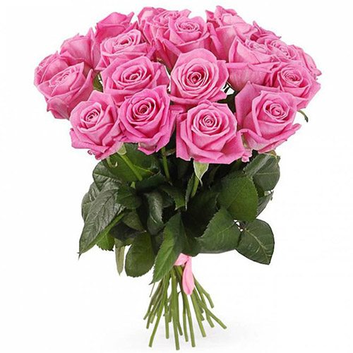 Фото товара 21 троянда "Аква" з категорії букетів среднец ціни  в Самборі