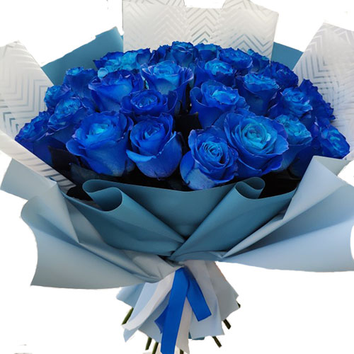 Фото товара 33 сині троянди (фарбовані) в Самборі