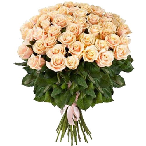 Фото товара 51 кремова троянда з категорії найбільш шикарних букетів  в Самборі
