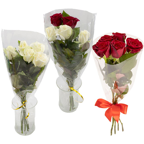 Фото товару 5 троянд з категорії недорогі букети в Самборі