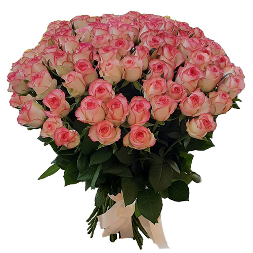 Фото товара 101 троянда "Джумілія" з категорії найбільш шикарних букетів  в Самборі