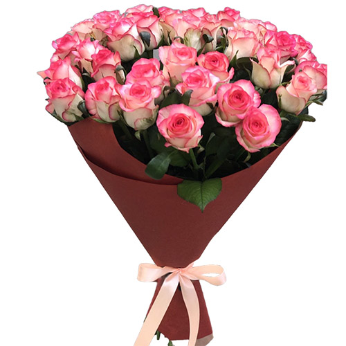 Фото товара 33 троянди "Джумілія" популярне в Самборі