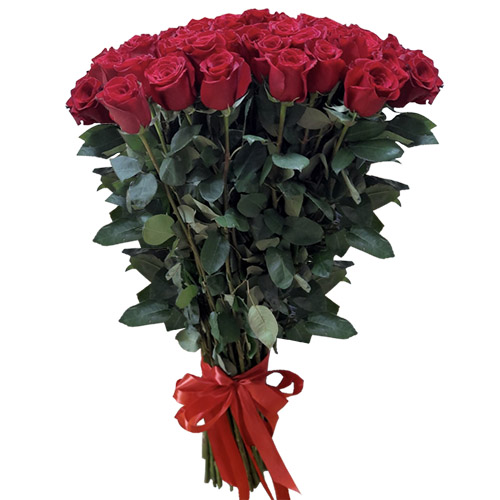 Фото товара 51 троянда "Фрідом" метрова з категорії найбільш шикарних букетів  в Самборі