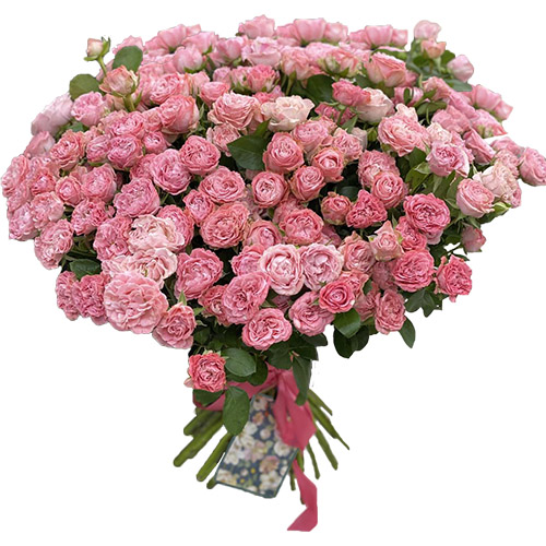 Фото товара 33 кущові піоноподібні троянди з категорії найбільш шикарних букетів  в Самборі
