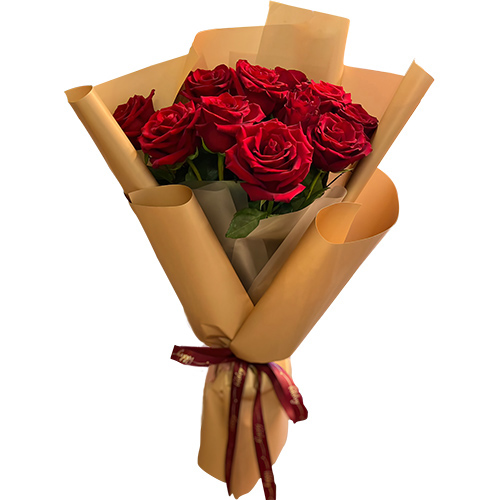 Фото товару 11 червоних троянд з категорії недорогі букети в Самборі