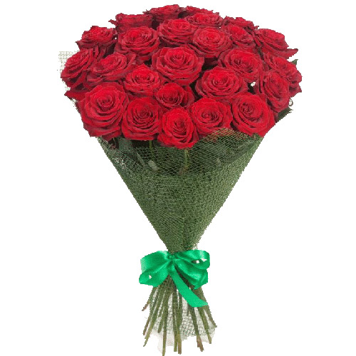 Фото товара 25 червоних троянд з категорії букетів среднец ціни  в Самборі