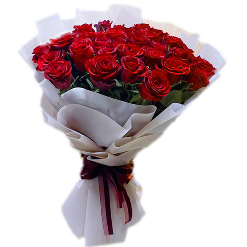Фото товара Букет червоних троянд – 33 шт. з категорії найбільш шикарних букетів  в Самборі